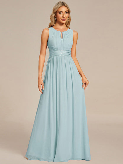 ever KALIA|Hollow Out Sleeveless Maxi Wedding Guest Dress
