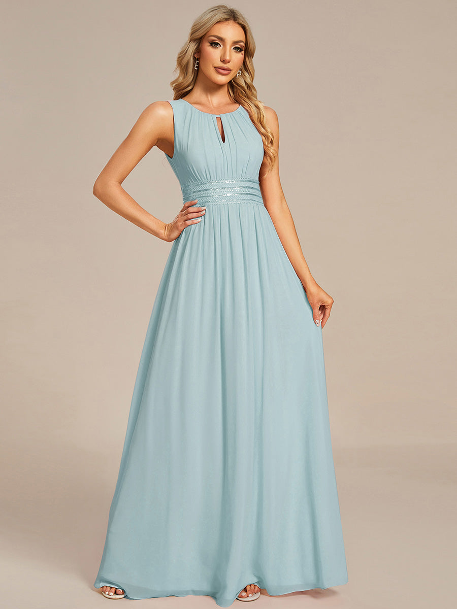ever KALIA|Hollow Out Sleeveless Maxi Wedding Guest Dress