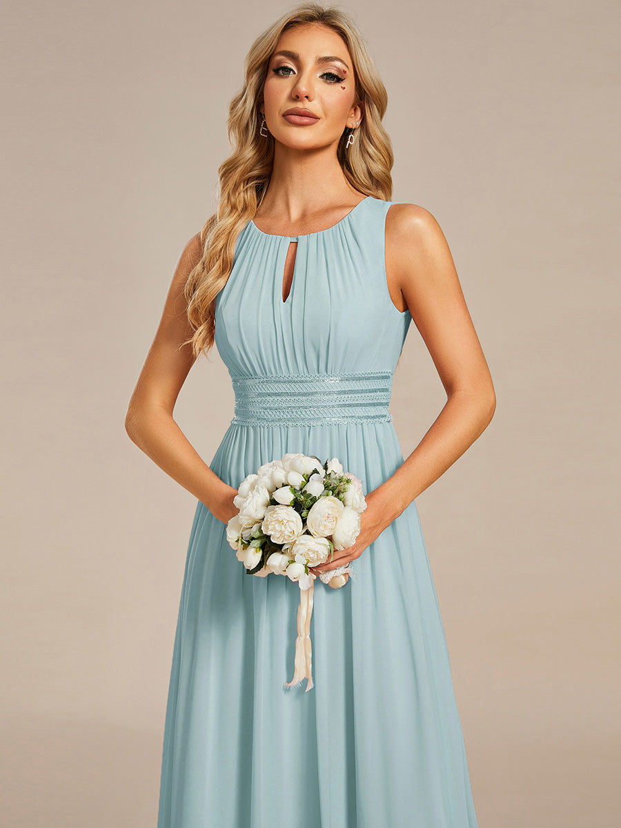 ever KALIA|Hollow Out Sleeveless Maxi Wedding Guest Dress