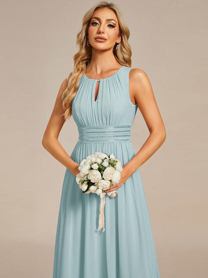 ever KALIA|Hollow Out Sleeveless Maxi Wedding Guest Dress