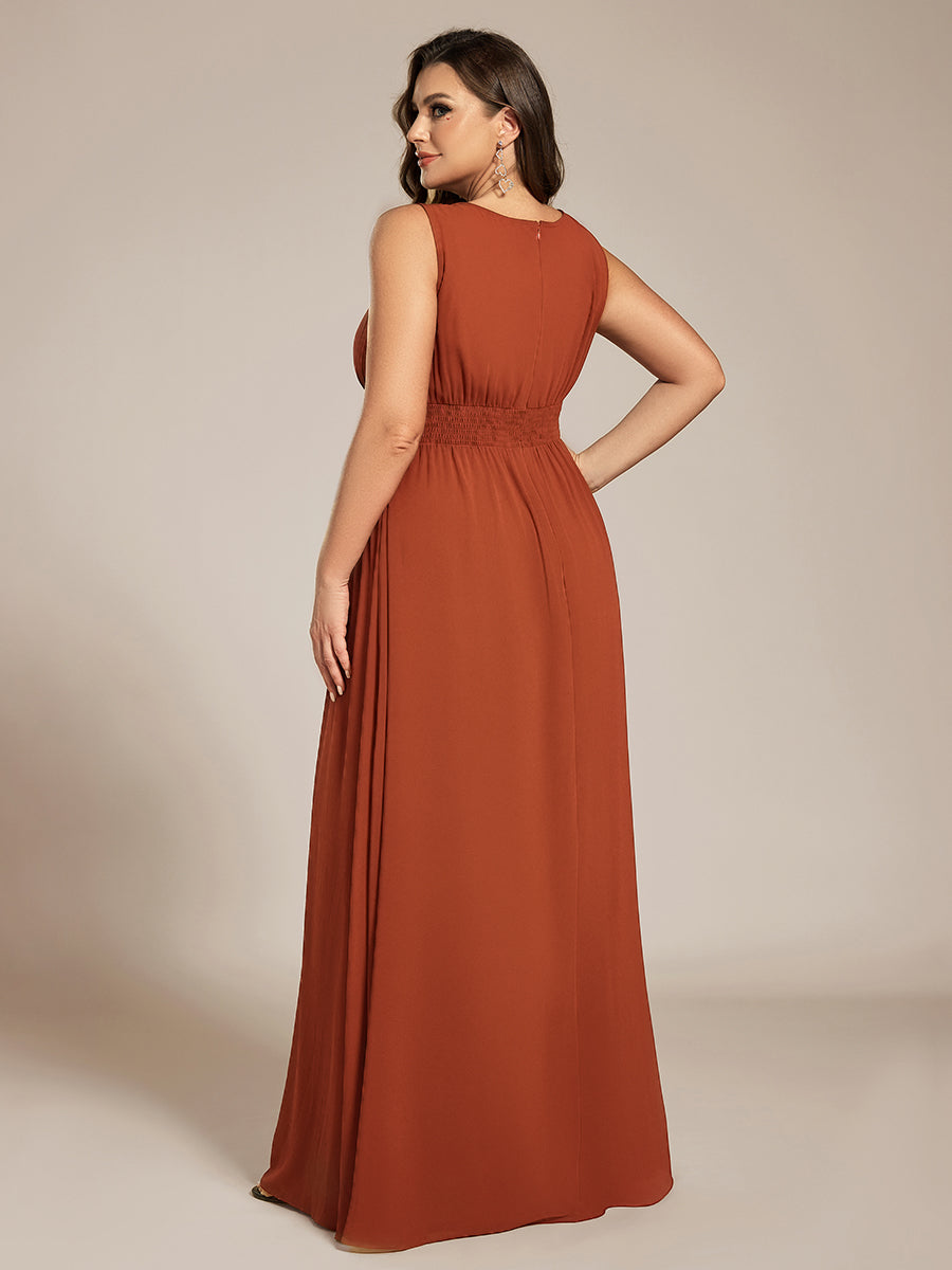 ever KALIA|Hollow Out Sleeveless Maxi Wedding Guest Dress