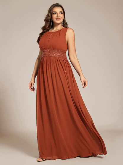 ever KALIA|Hollow Out Sleeveless Maxi Wedding Guest Dress