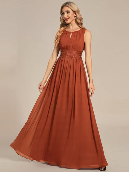 ever KALIA|Hollow Out Sleeveless Maxi Wedding Guest Dress
