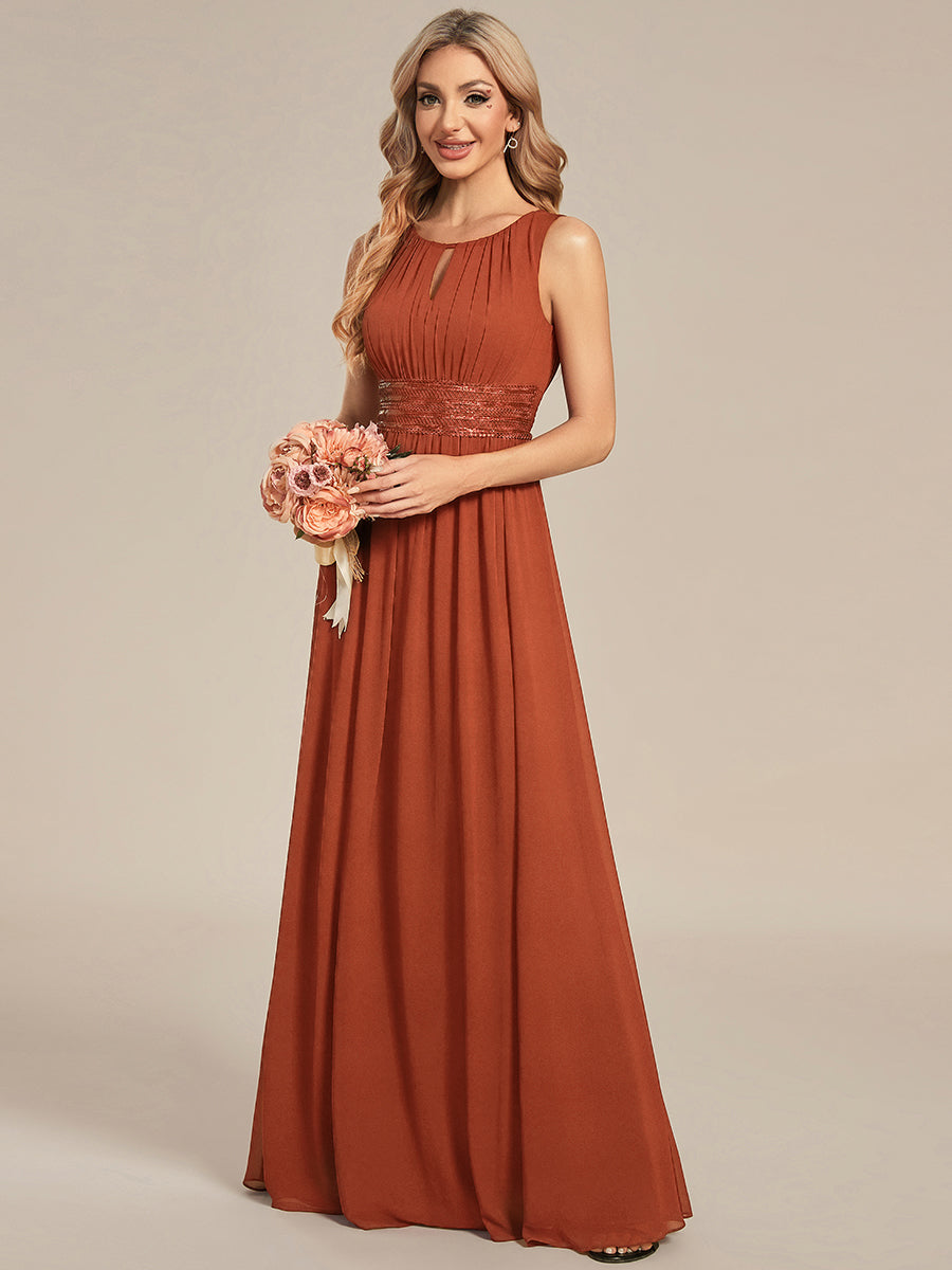 ever KALIA|Hollow Out Sleeveless Maxi Wedding Guest Dress