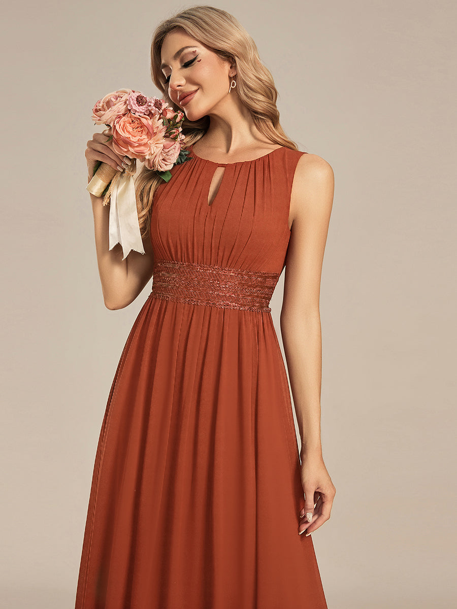 ever KALIA|Hollow Out Sleeveless Maxi Wedding Guest Dress