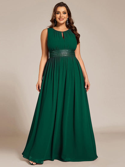 ever KALIA|Hollow Out Sleeveless Maxi Wedding Guest Dress
