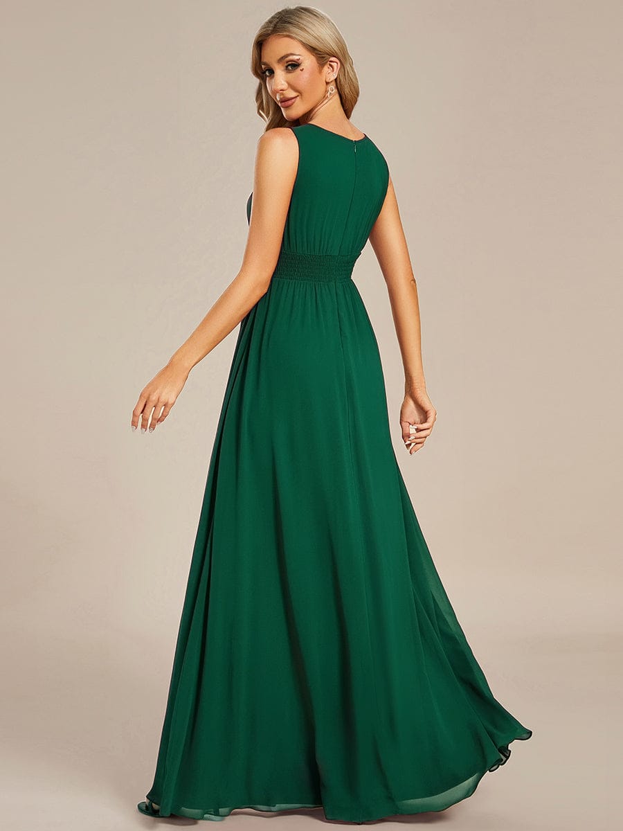 ever KALIA|Hollow Out Sleeveless Maxi Wedding Guest Dress