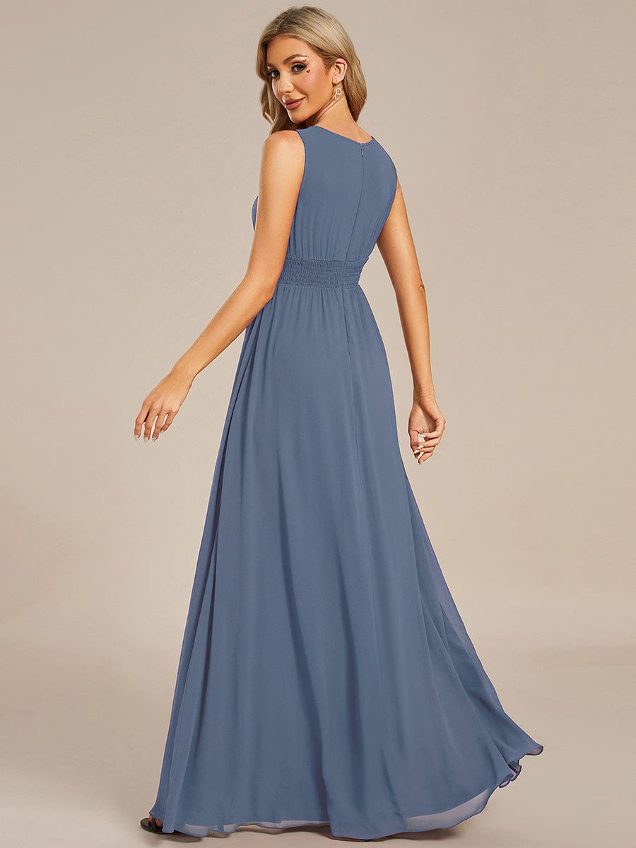 ever KALIA|Hollow Out Sleeveless Maxi Wedding Guest Dress