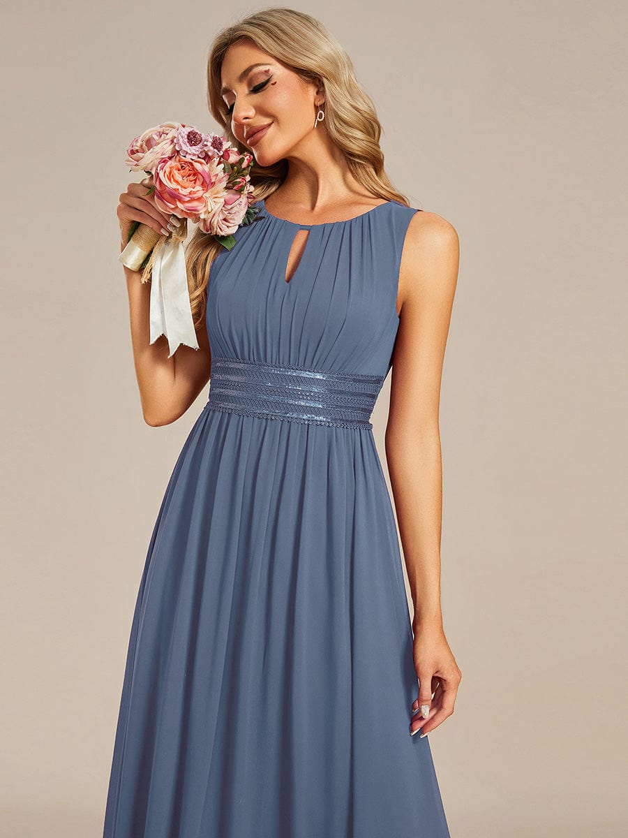 ever KALIA|Hollow Out Sleeveless Maxi Wedding Guest Dress