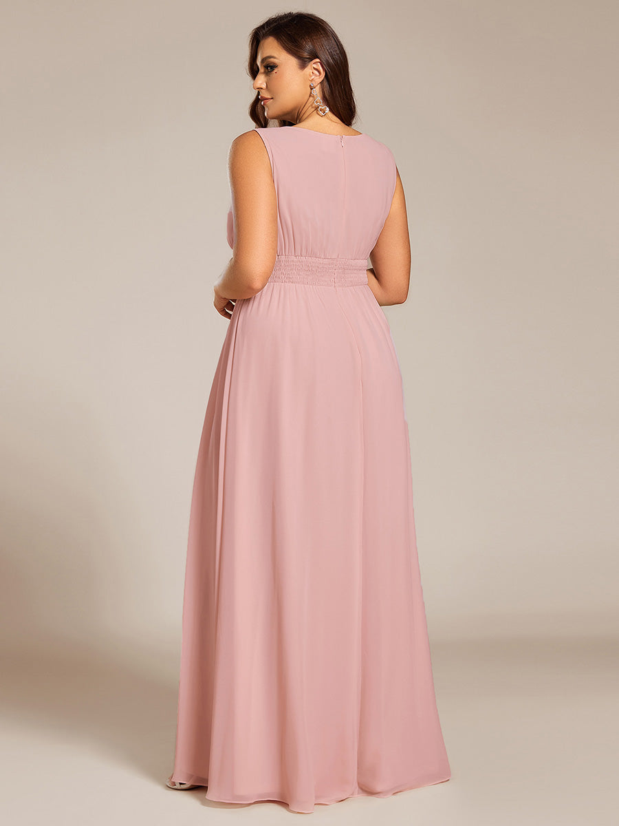 ever KALIA|Hollow Out Sleeveless Maxi Wedding Guest Dress