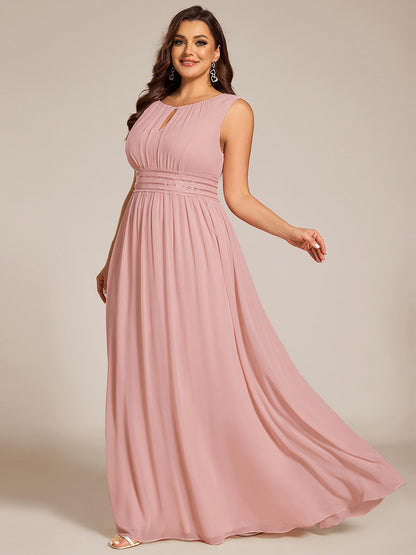 ever KALIA|Hollow Out Sleeveless Maxi Wedding Guest Dress