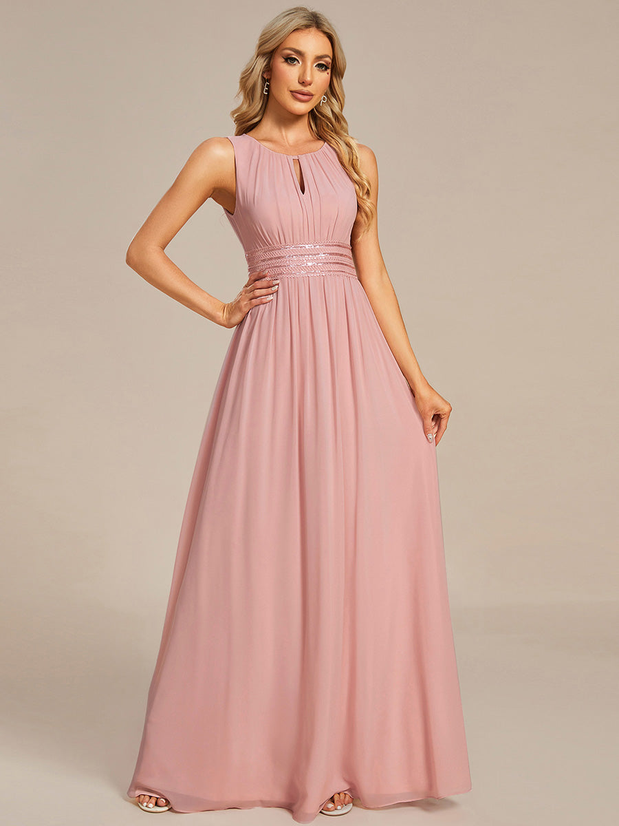 ever KALIA|Hollow Out Sleeveless Maxi Wedding Guest Dress