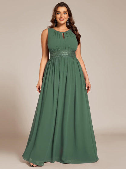 ever KALIA|Hollow Out Sleeveless Maxi Wedding Guest Dress