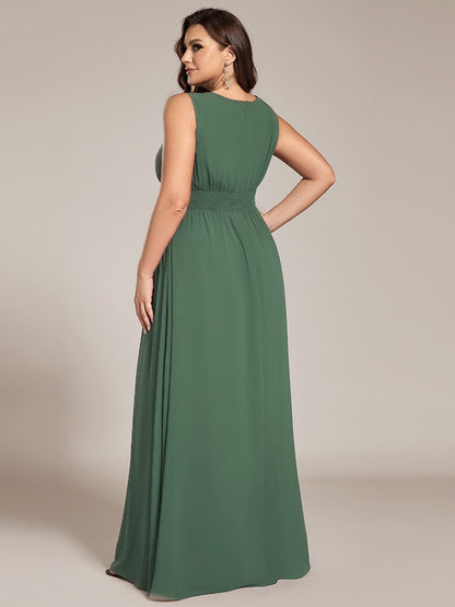 ever KALIA|Hollow Out Sleeveless Maxi Wedding Guest Dress