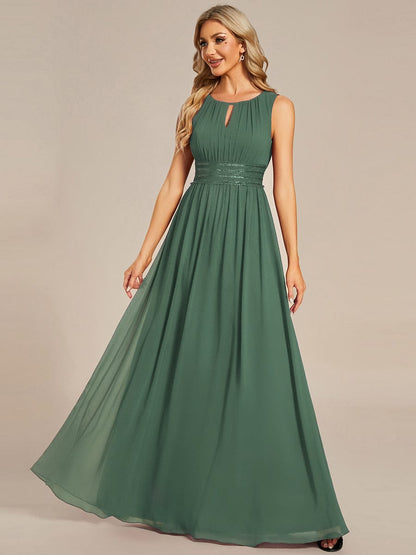 ever KALIA|Hollow Out Sleeveless Maxi Wedding Guest Dress