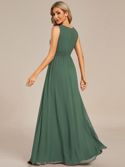 ever KALIA|Hollow Out Sleeveless Maxi Wedding Guest Dress