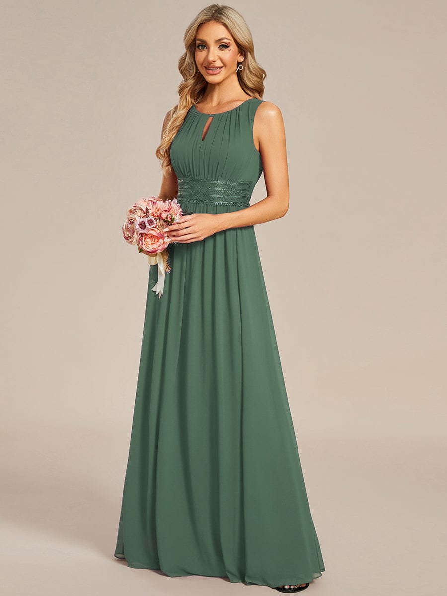 ever KALIA|Hollow Out Sleeveless Maxi Wedding Guest Dress