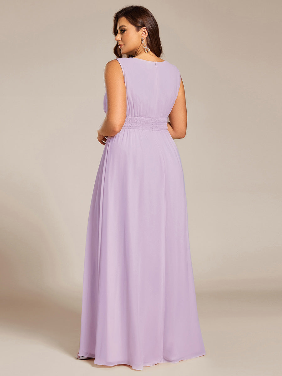 ever KALIA|Hollow Out Sleeveless Maxi Wedding Guest Dress