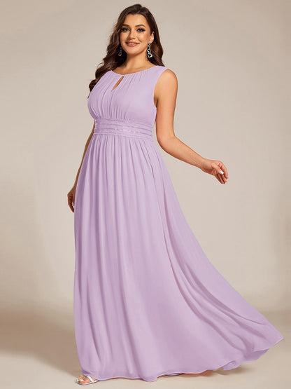 ever KALIA|Hollow Out Sleeveless Maxi Wedding Guest Dress