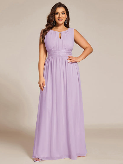 ever KALIA|Hollow Out Sleeveless Maxi Wedding Guest Dress