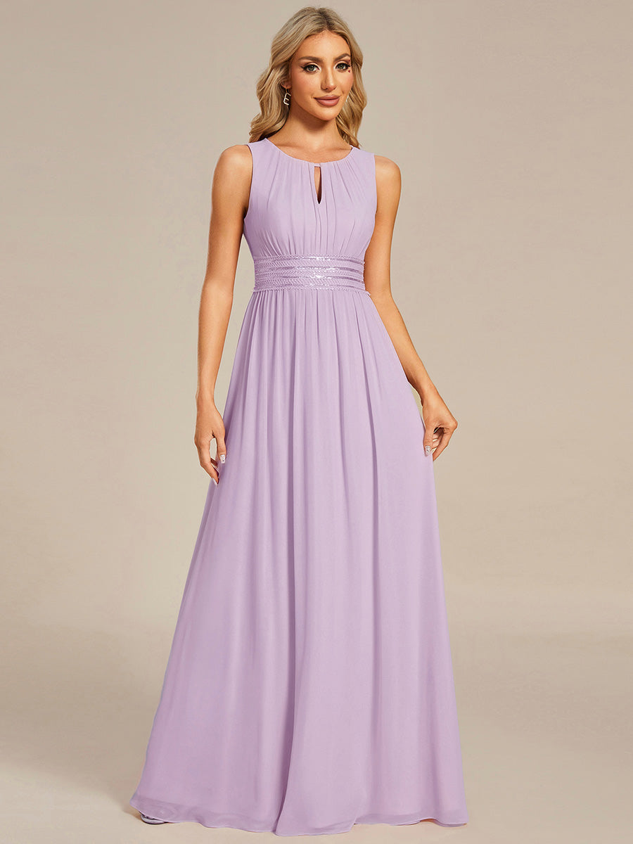ever KALIA|Hollow Out Sleeveless Maxi Wedding Guest Dress