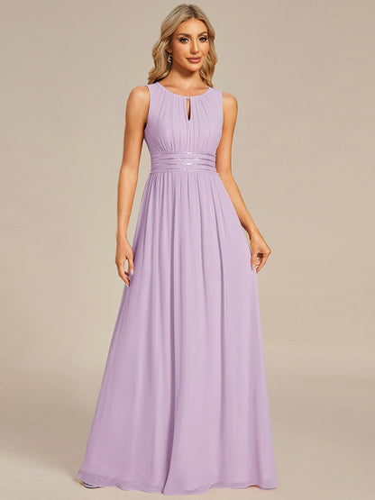 ever KALIA|Hollow Out Sleeveless Maxi Wedding Guest Dress