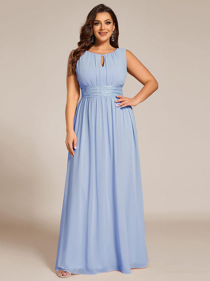 ever KALIA|Hollow Out Sleeveless Maxi Wedding Guest Dress