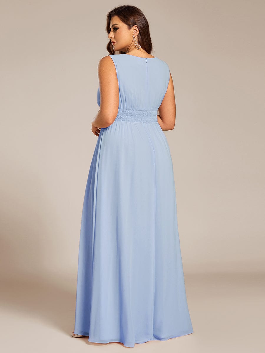 ever KALIA|Hollow Out Sleeveless Maxi Wedding Guest Dress