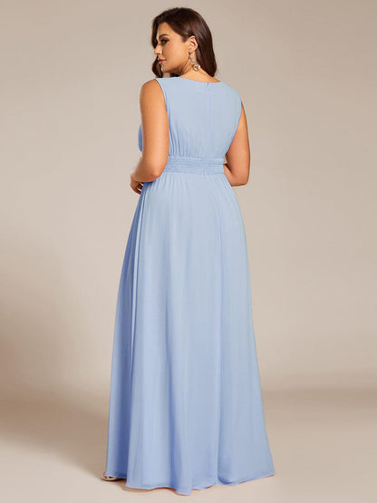 ever KALIA|Hollow Out Sleeveless Maxi Wedding Guest Dress