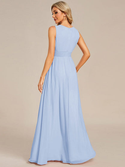 ever KALIA|Hollow Out Sleeveless Maxi Wedding Guest Dress
