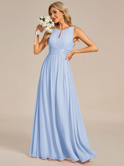 ever KALIA|Hollow Out Sleeveless Maxi Wedding Guest Dress