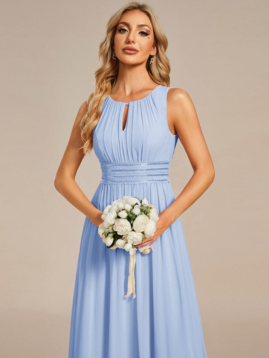 ever KALIA|Hollow Out Sleeveless Maxi Wedding Guest Dress