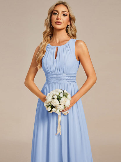 ever KALIA|Hollow Out Sleeveless Maxi Wedding Guest Dress