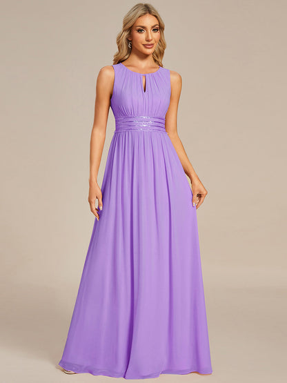 ever KALIA|Hollow Out Sleeveless Maxi Wedding Guest Dress