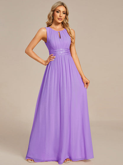 ever KALIA|Hollow Out Sleeveless Maxi Wedding Guest Dress