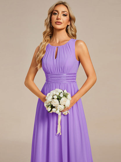 ever KALIA|Hollow Out Sleeveless Maxi Wedding Guest Dress