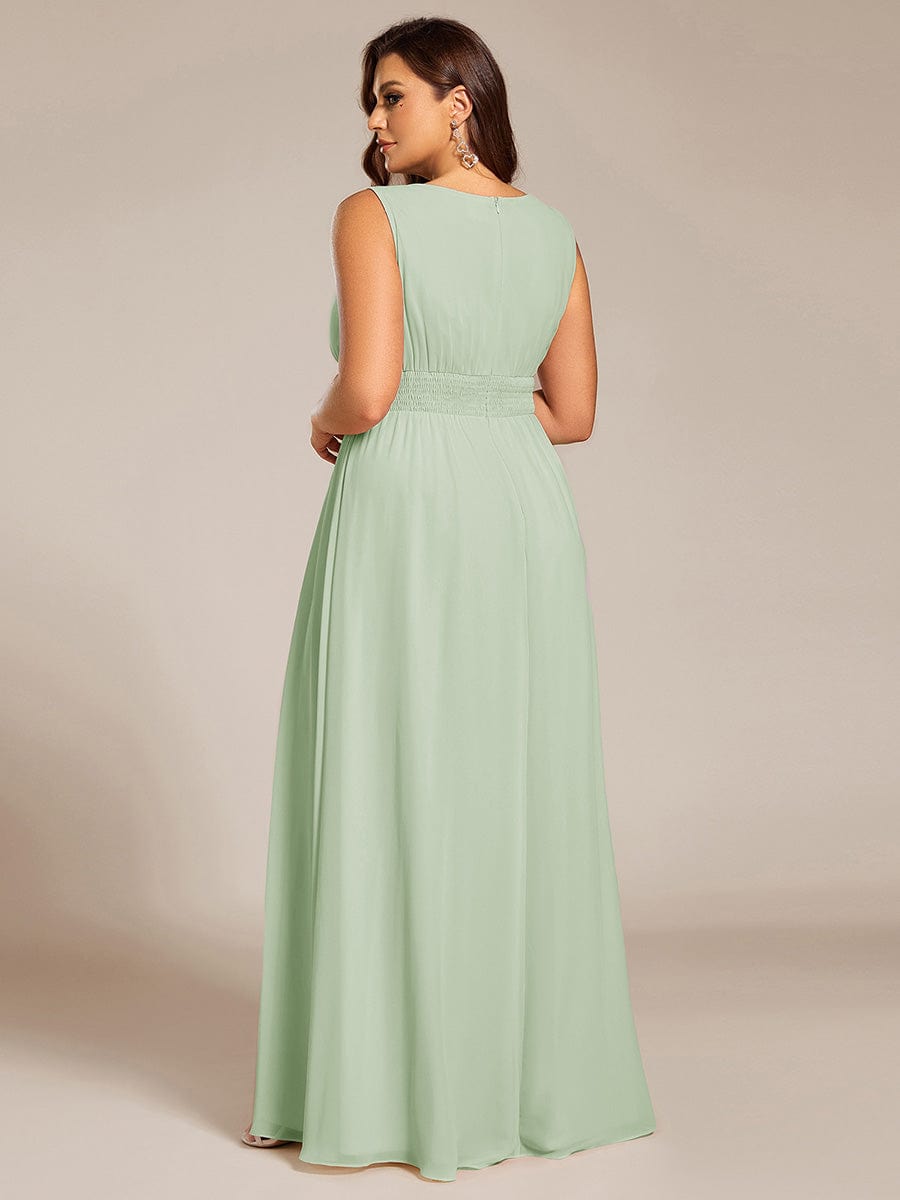 ever KALIA|Hollow Out Sleeveless Maxi Wedding Guest Dress