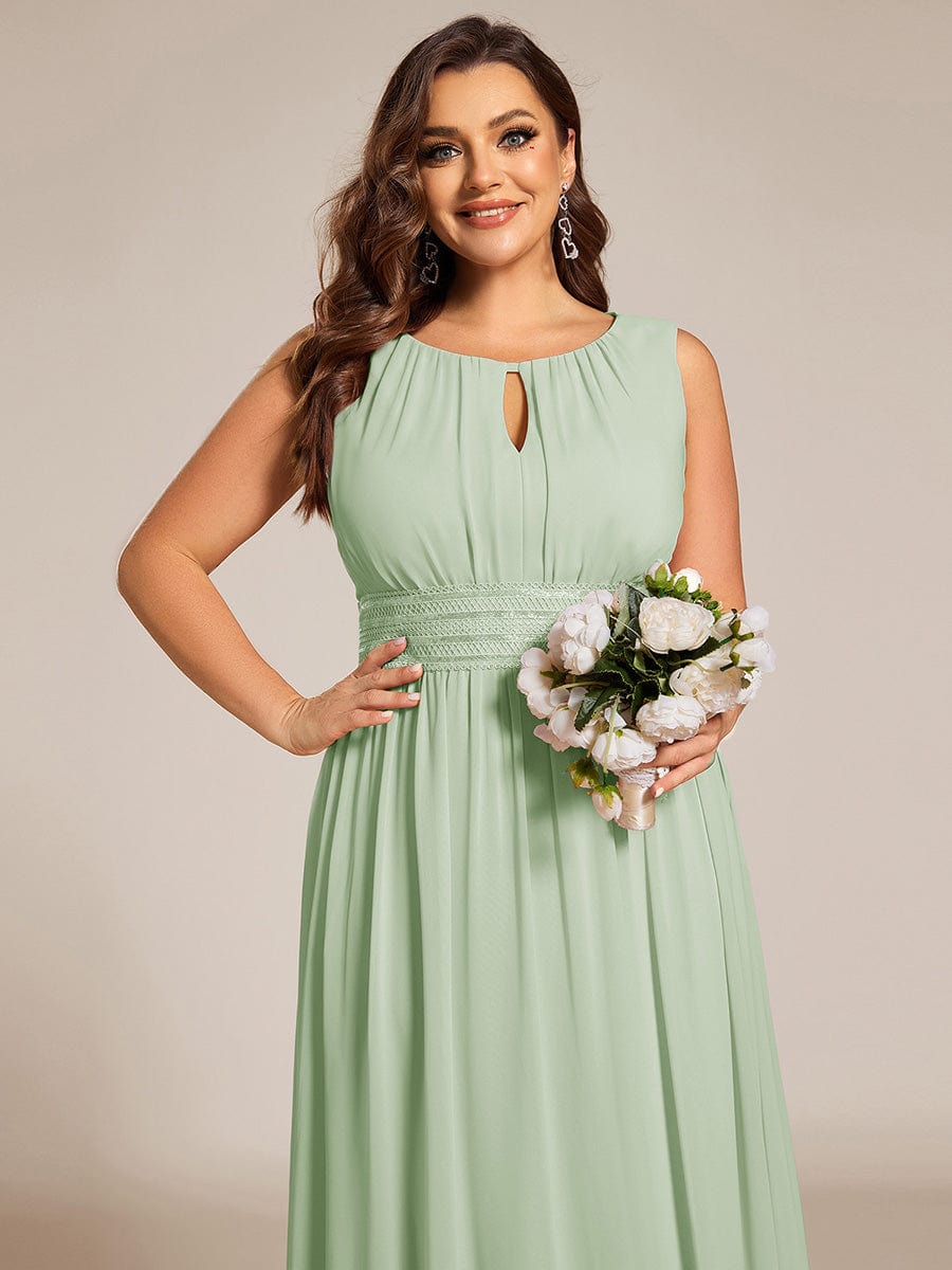 ever KALIA|Hollow Out Sleeveless Maxi Wedding Guest Dress