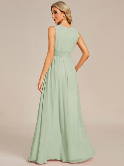ever KALIA|Hollow Out Sleeveless Maxi Wedding Guest Dress