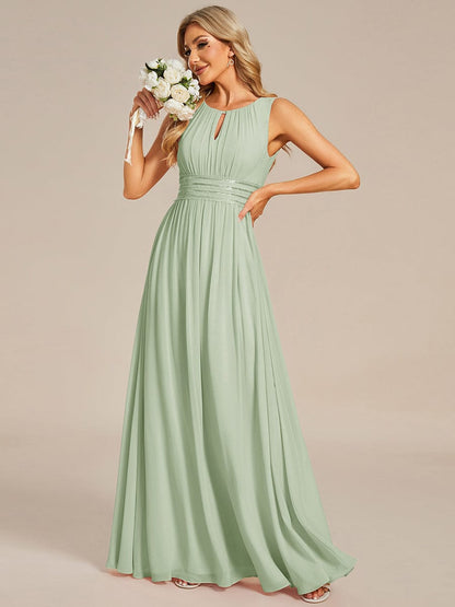 ever KALIA|Hollow Out Sleeveless Maxi Wedding Guest Dress