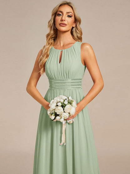 ever KALIA|Hollow Out Sleeveless Maxi Wedding Guest Dress