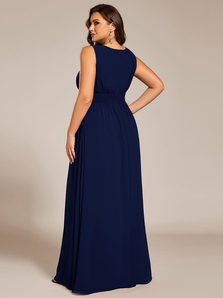 ever KALIA|Hollow Out Sleeveless Maxi Wedding Guest Dress