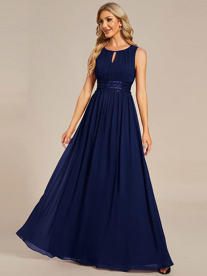 ever KALIA|Hollow Out Sleeveless Maxi Wedding Guest Dress