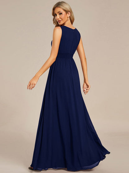 ever KALIA|Hollow Out Sleeveless Maxi Wedding Guest Dress