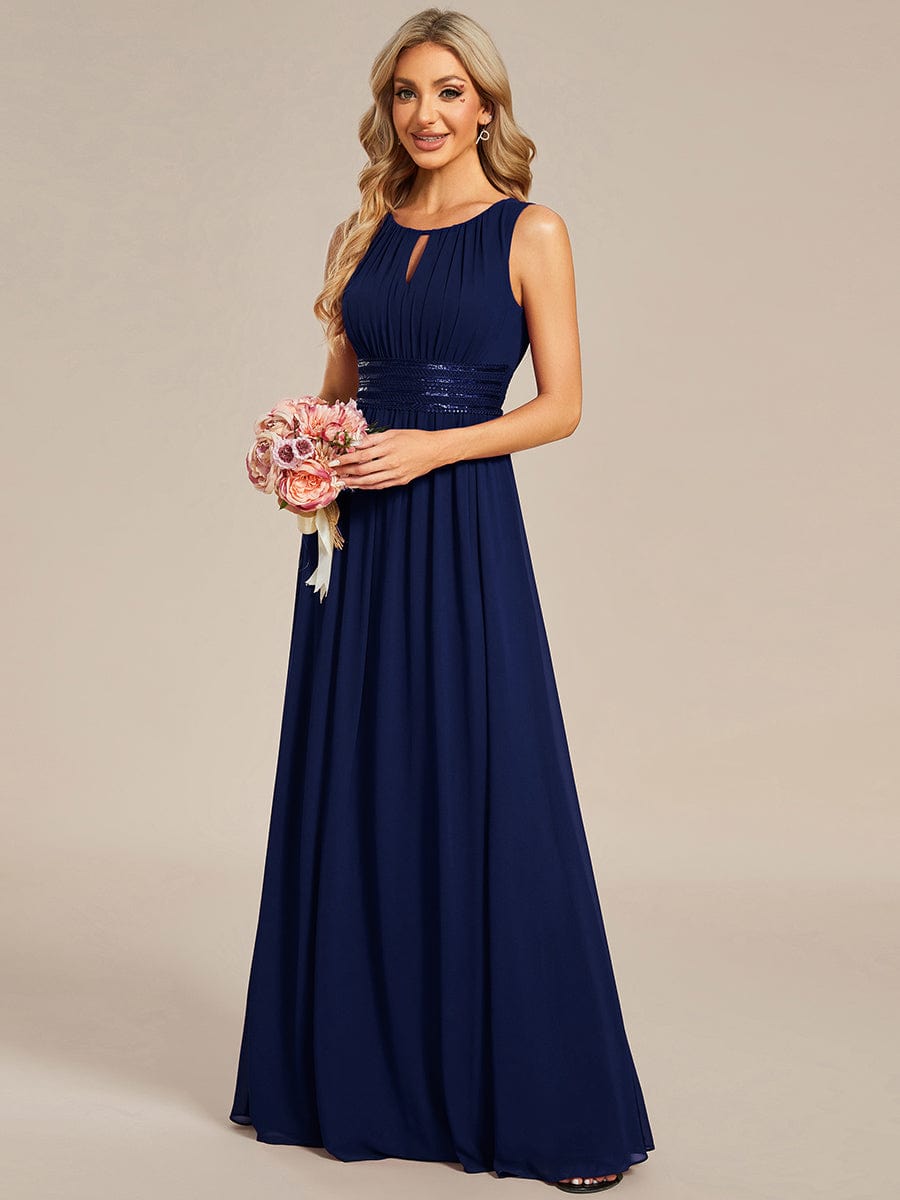 ever KALIA|Hollow Out Sleeveless Maxi Wedding Guest Dress