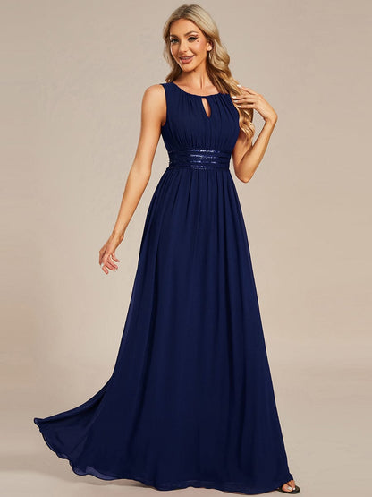 ever KALIA|Hollow Out Sleeveless Maxi Wedding Guest Dress