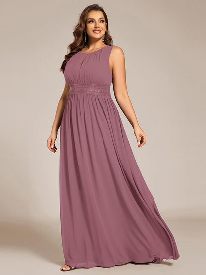 ever KALIA|Hollow Out Sleeveless Maxi Wedding Guest Dress