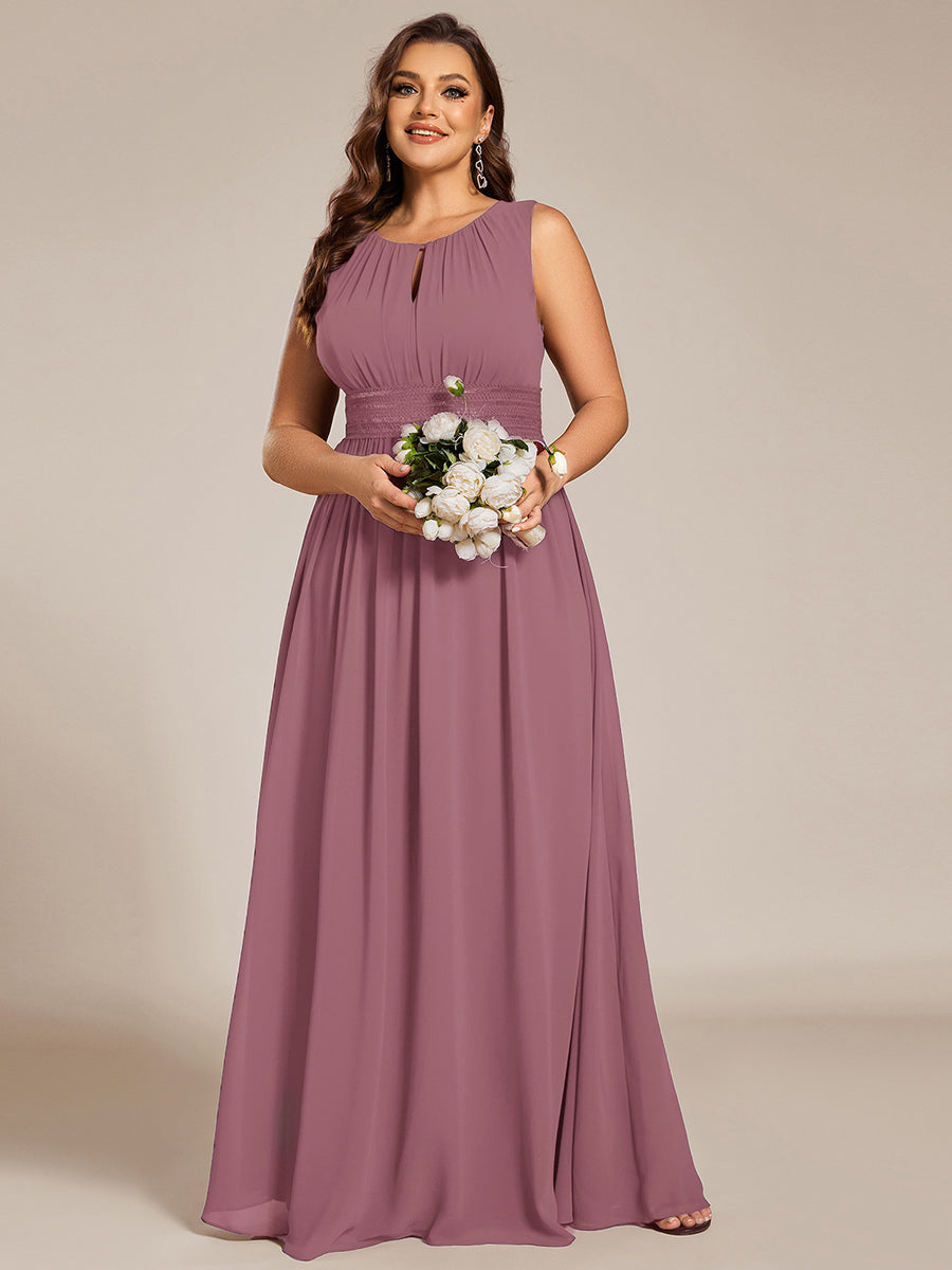 ever KALIA|Hollow Out Sleeveless Maxi Wedding Guest Dress