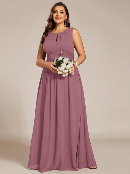 ever KALIA|Hollow Out Sleeveless Maxi Wedding Guest Dress