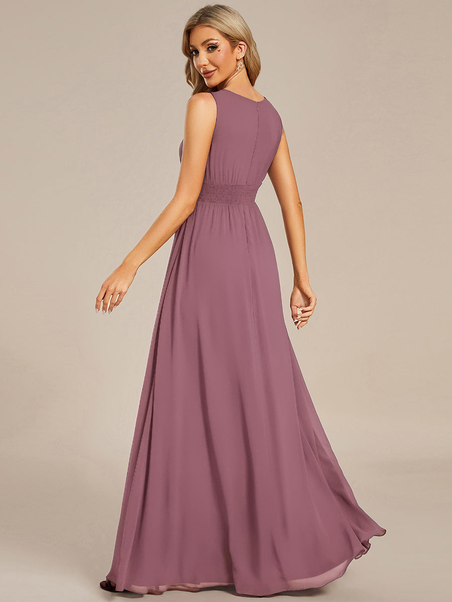 ever KALIA|Hollow Out Sleeveless Maxi Wedding Guest Dress